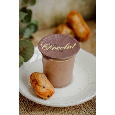 Crème dessert à la vanille et au chocolat par 6