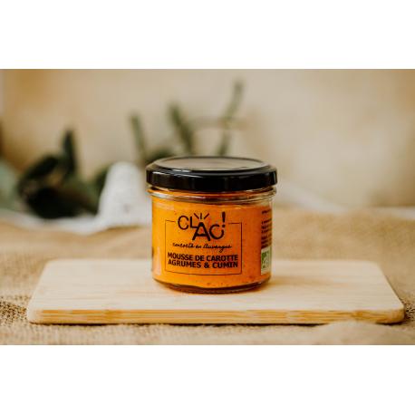 Mousse de carotte agrumes & cumin - Bio 100g