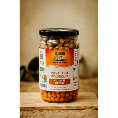 Pois Chiche Bio cuisinés nature - Bocal 700g