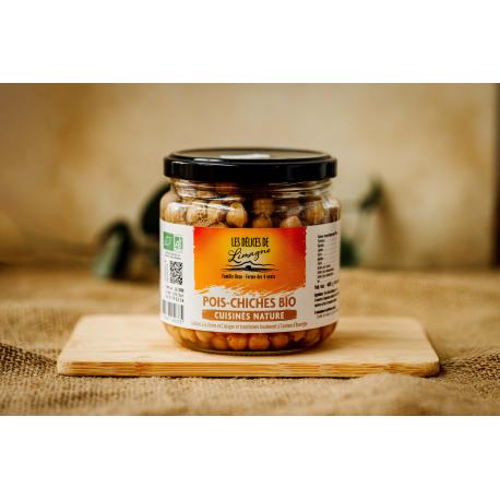Pois Chiche Bio cuisinés nature - Bocal 400g