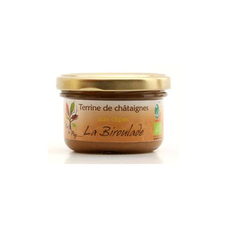 Terrine de châtaignes aux cèpes bio 100g