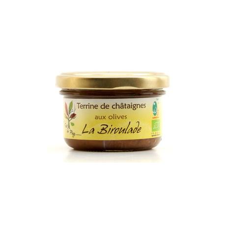 Terrine de châtaignes aux olives bio 100g