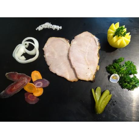 Rôti de porc cuit en tranches (+/- 6 tranches : 200g)