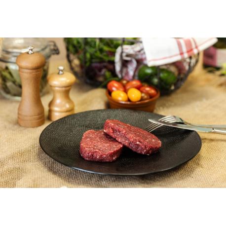 Steacks hachés frais assaisonnés (+/- 250g : 2 pièces)