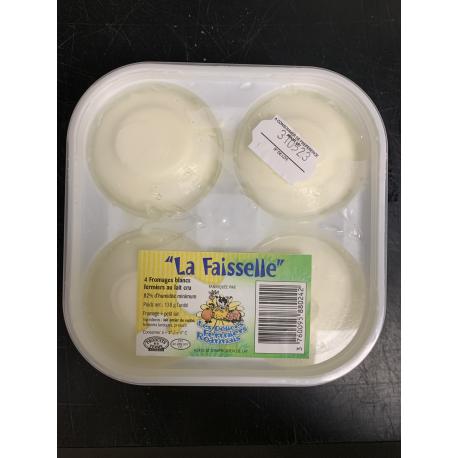 Fromage blanc en faisselles par 4