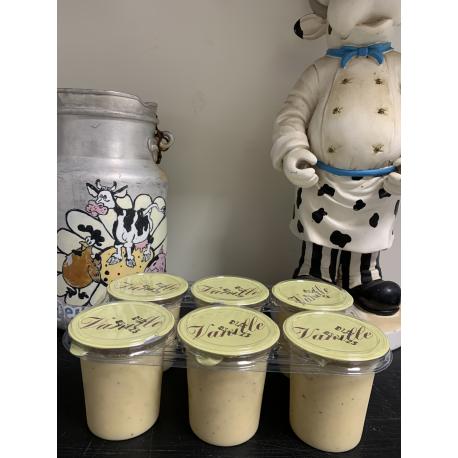 Crème dessert à la vanille par 6