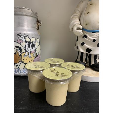 Crème dessert à la vanille par 4