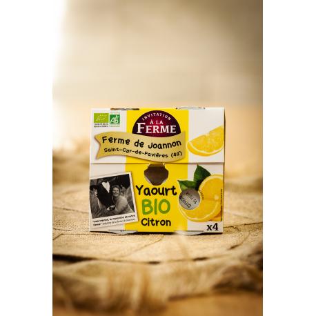 Yaourt fermier citron x 4 - bio