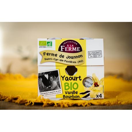 Yaourt fermier vanille x 4 - bio