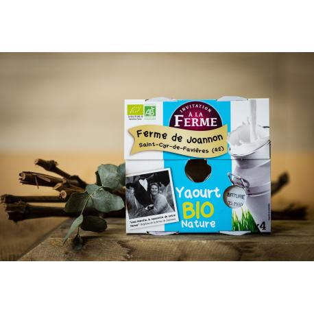 Yaourt fermier myrtilles sauvages x 4 - bio