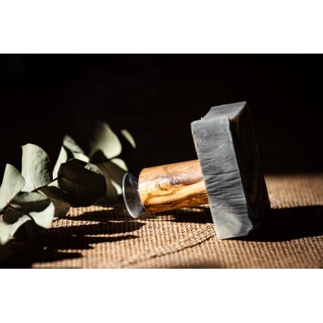 Porte Savon Ventouse Bois d'Olivier