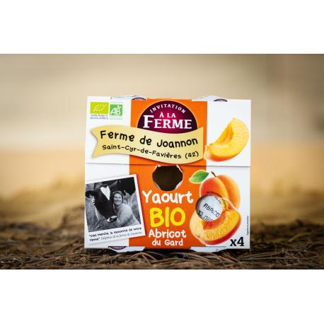 Yaourt fermier abricot x 4 - bio