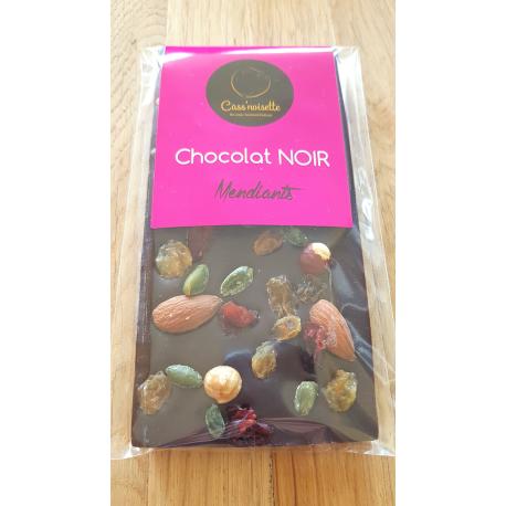 Tablette noir mendiant 100 g